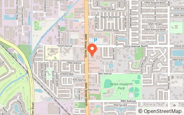 Map showing Astro Skate of Pinellas Park in Pinellas Park, FL