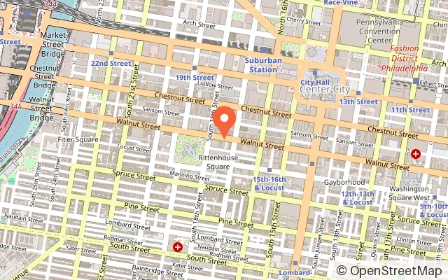 Map showing Sandbox VR in Philadelphia, PA