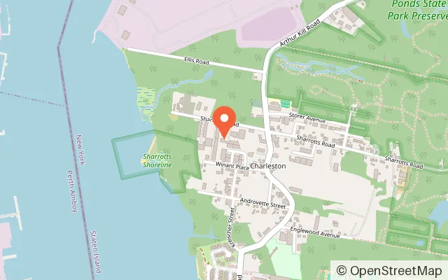 Map showing Little Sharks Playground in Staten Island, NY