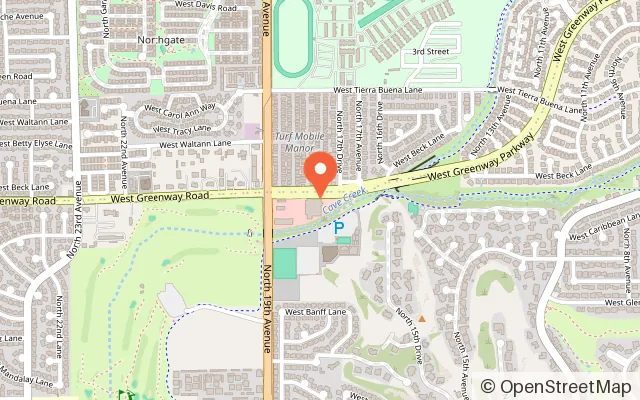 Map showing Kids Empire in Phoenix, AZ
