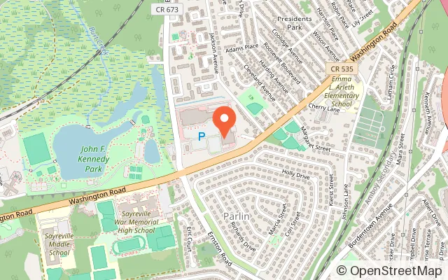 Map showing Hyper Kidz Sayreville in Parlin, NJ