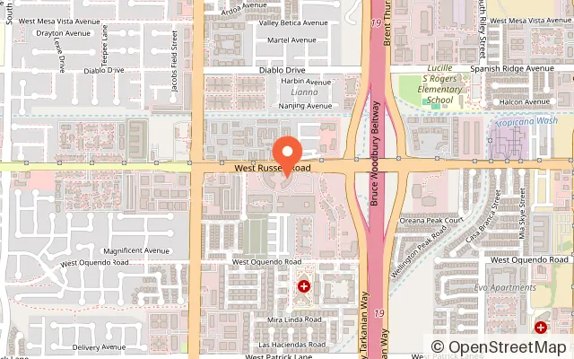 Map showing Wonder Play Cafe in Las Vegas, NV