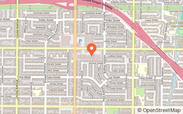 Map showing Lily Pad Playground in Granada Hills, CA