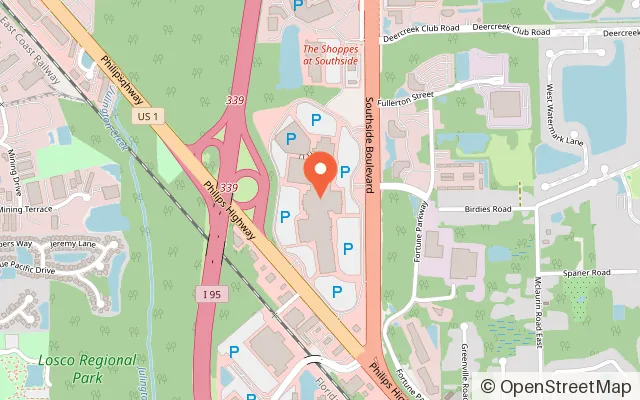 Map showing Arcade Time in Jacksonville, FL