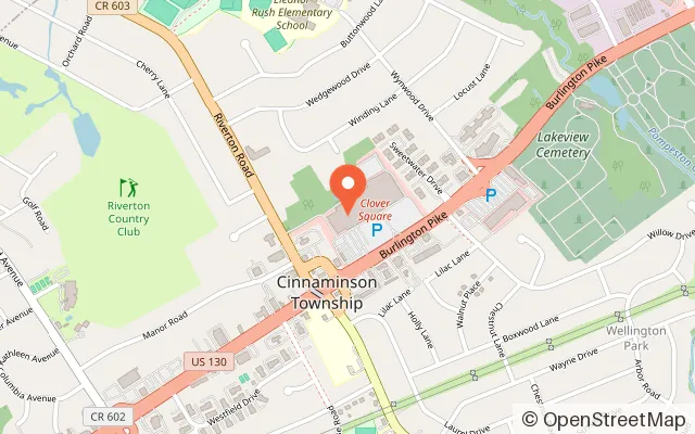 Map showing K1 Speed Cinnaminson in Cinnaminson, NJ