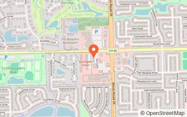 Map showing We Rock The Spectrum - Naperville in Naperville, IL