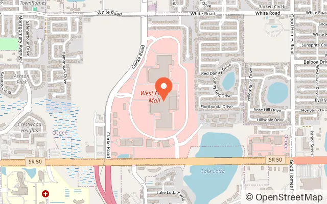 Map showing LolliPops Indoor Playground & Party Place in Ocoee, FL