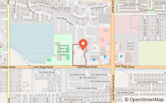 Map showing Escape Room in Queen Creek, AZ