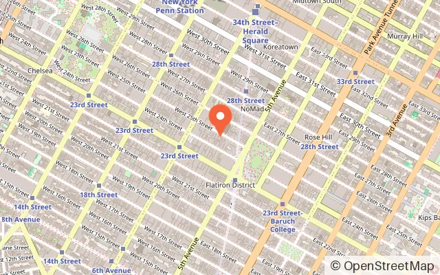 Map showing Escape the Room NYC in New York, NY