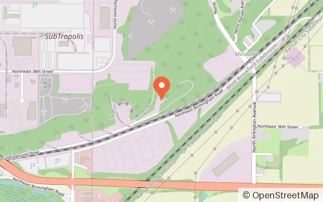 Map showing Jaegers Laser Tag in Kansas City, MO
