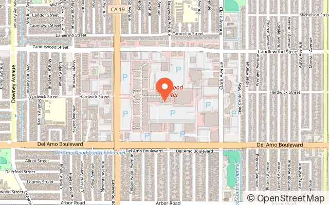 Map showing Round1 Bowling & Arcade - Lakewood in Lakewood, CA