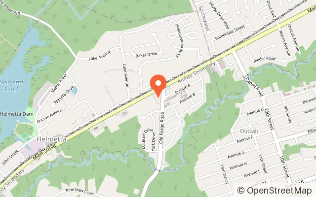 Map showing Imagination Station Play Cafe in Helmetta, NJ
