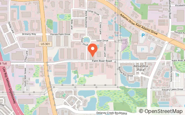 Map showing The Airosphere, Inflatable Park & Arcades in Tampa, FL