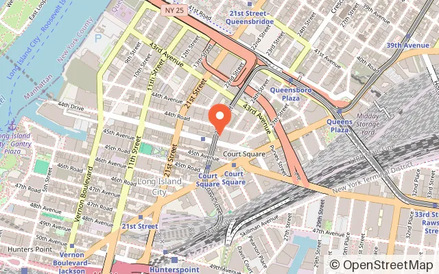 Map showing Quackade: Arcade & Party Games in Long Island City, NY