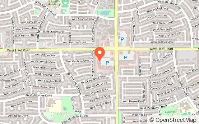 Map showing Giggles. Chandler in Chandler, AZ