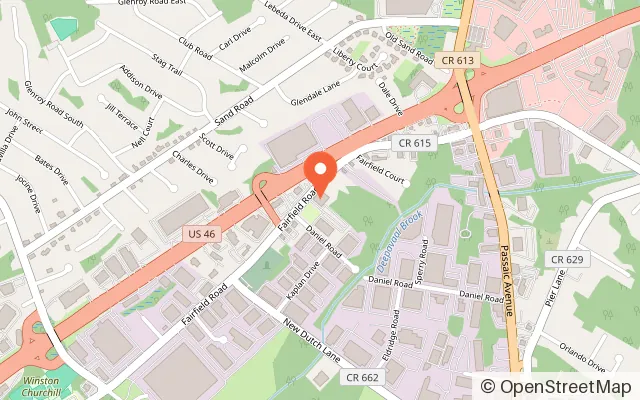 Map showing FunTime Junction in Fairfield, NJ