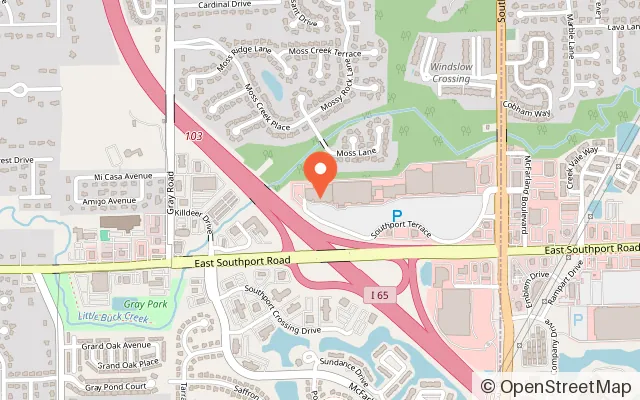 Map showing Combat Ops Entertainment-Indy in Indianapolis, IN