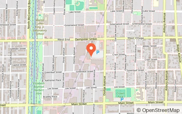 Map showing Kids Empire Evanston in Evanston, IL