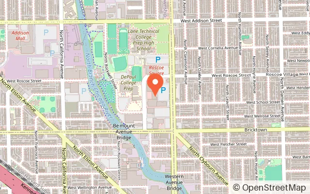Map showing Altitude Trampoline Park - Roscoe Village in Chicago, IL