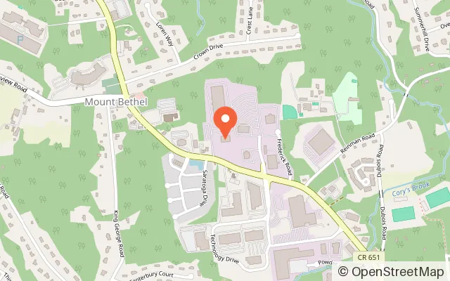 Map showing ClubAir in Warren, NJ