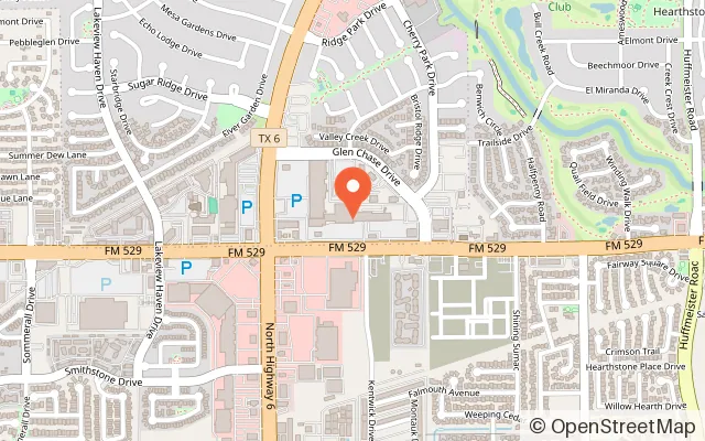 Map showing FUNBOX Bounce & Party Center in Houston, TX