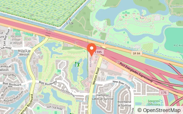 Map showing Recess Kids Club in Weston, FL