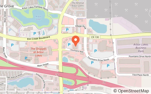 Map showing Dave & Buster's Maple Grove in Maple Grove, MN