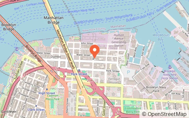 Map showing Area 53 - Lounge - Laser Tag, Mini-Bowling, Arcade in Brooklyn, NY