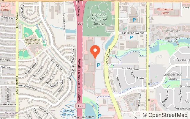 Map showing Malibu Jack's Thornton in Thornton, CO