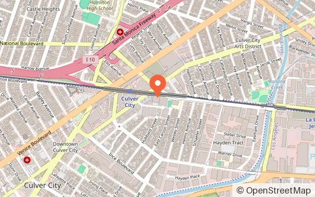 Map showing K1 Speed Culver City in Culver City, CA