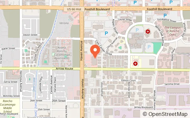 Map showing CreatedPlay in Rancho Cucamonga, CA
