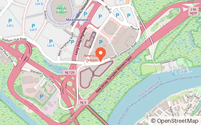 Map showing HAPIK Climbing Gym – East Rutherford (American Dream Mall) in East Rutherford, NJ