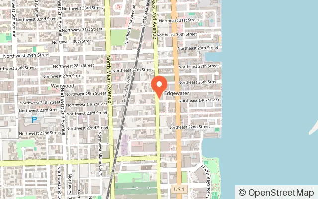 Map showing Planet Kids Indoor Playground and Cafe in Miami, FL