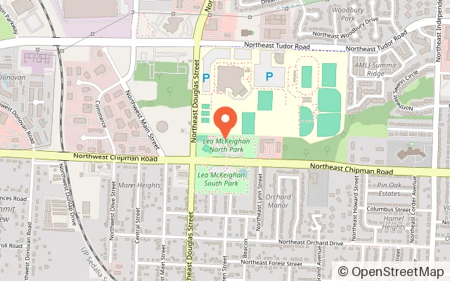 Map showing Summit Ice in Lee's Summit, MO