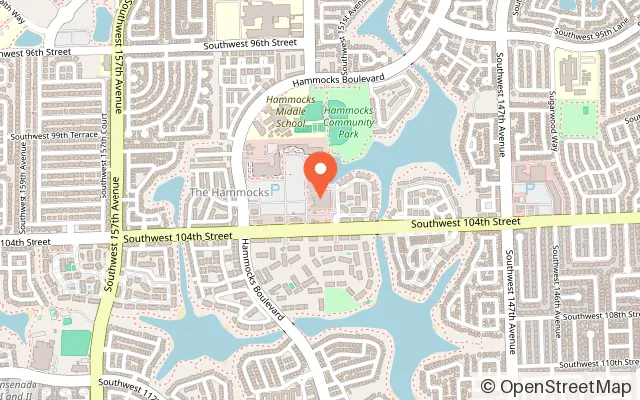 Map showing Miami Ice Arena in Miami, FL