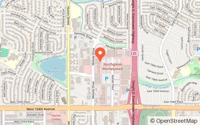Map showing Kids Empire North Glenn in Northglenn, CO