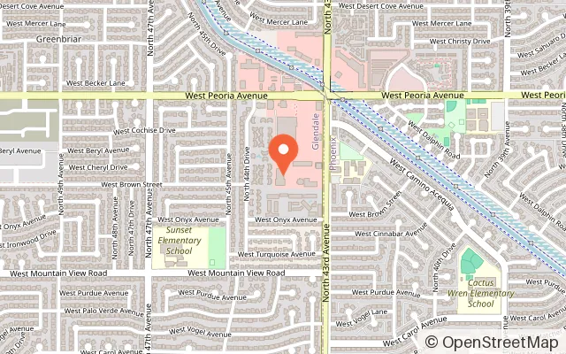 Map showing Great Skate in Glendale, AZ