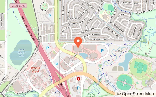 Map showing Ice Centre At the Promenade in Westminster, CO