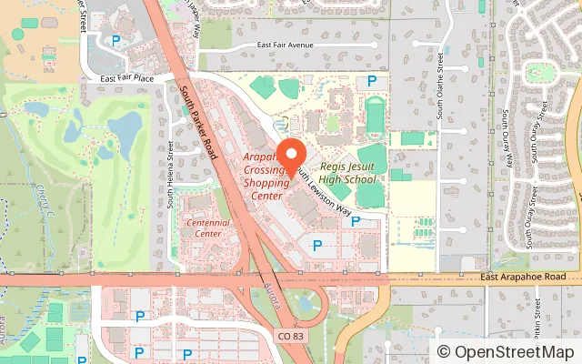 Map showing Activate Aurora in Aurora, CO