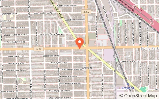 Map showing Uppie Yuppy in Chicago, IL