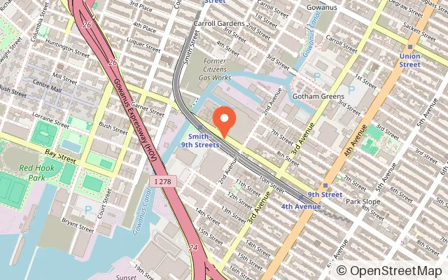 Map showing PlayWell Brooklyn in Brooklyn, NY