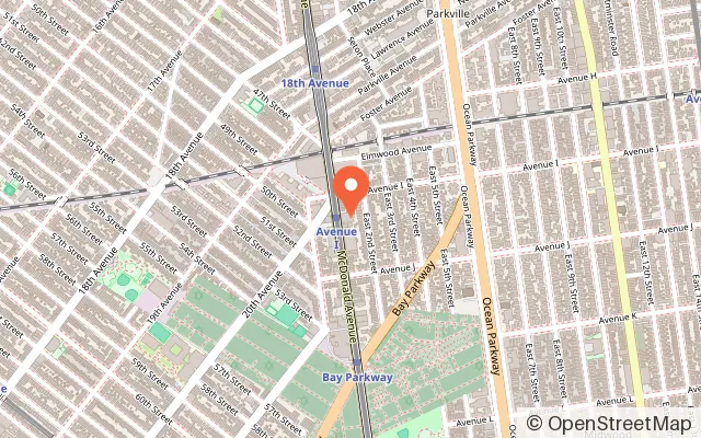 Map showing Kids 'N Action in Brooklyn, NY