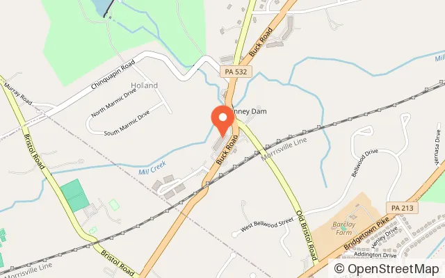 Map showing Playtopia Indoor Play in Southampton, PA