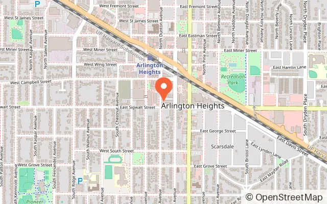 Map showing Break Escape in Arlington Heights, IL