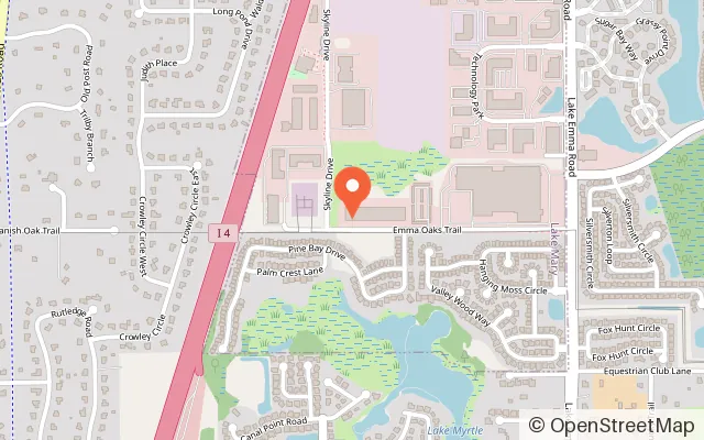 Map showing Planet Obstacle - Adventure Park in Lake Mary, FL