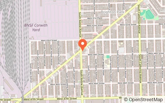Map showing La Casa Playroom in Chicago, IL