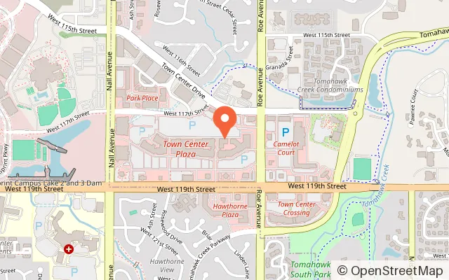 Map showing Sandbox VR in Leawood, KS