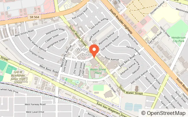 Map showing America First Center in Henderson, NV